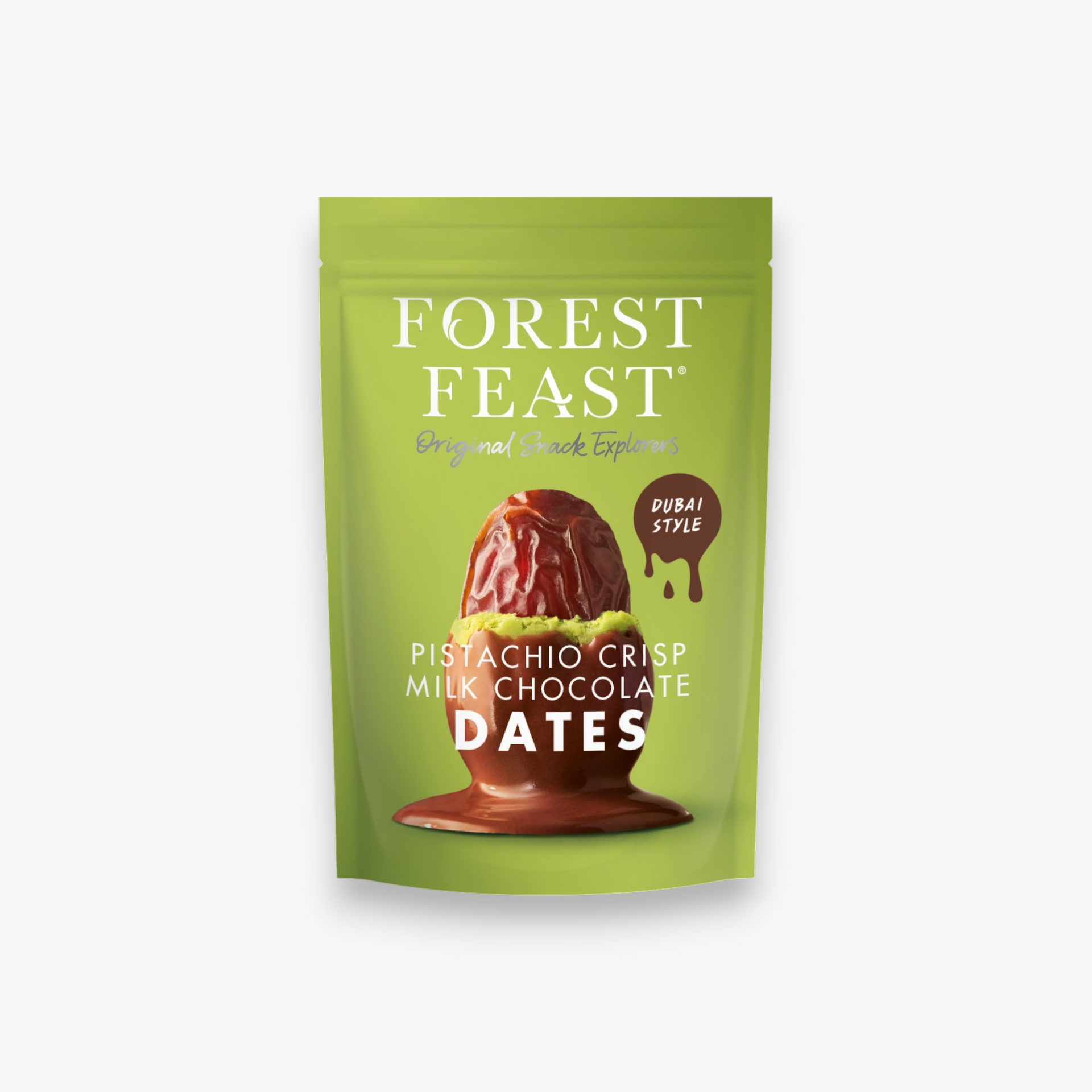 Pistachio Crisp Milk Chocolate Dates 120g