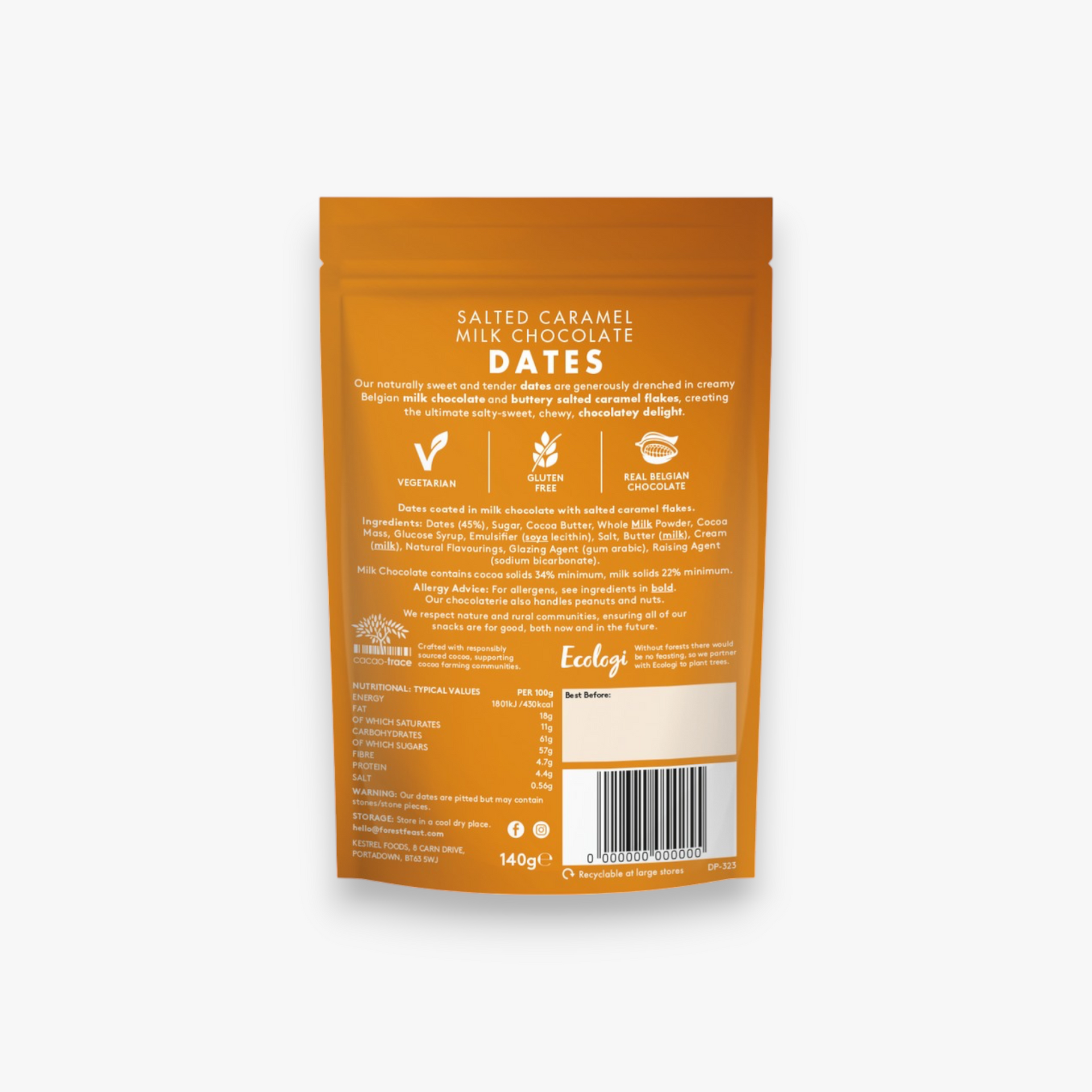 Salted Caramel Milk Chocolate Dates 120g