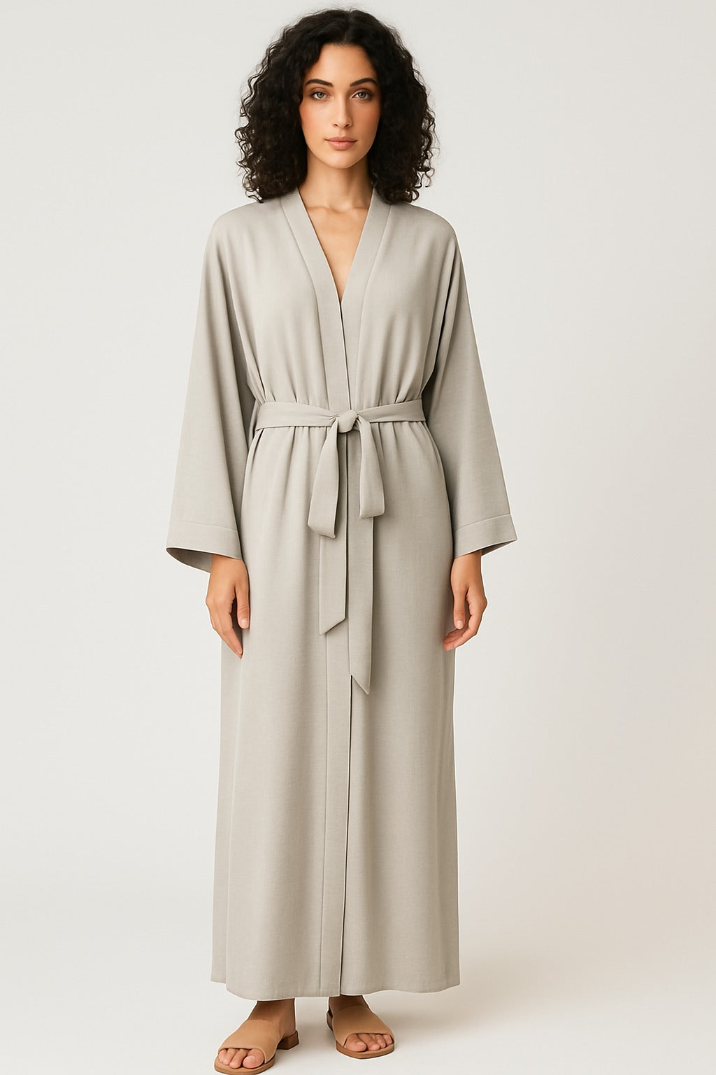 Sand Open Abaya