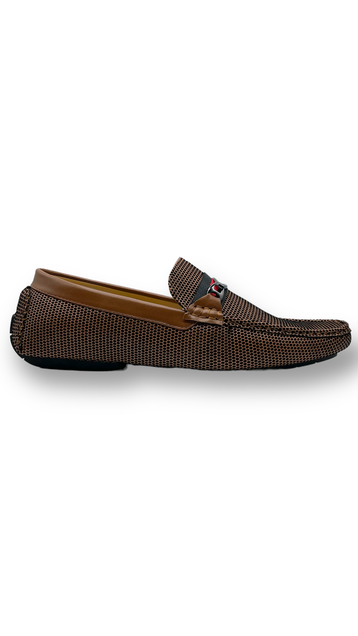 Dot Brown Leather Loafers