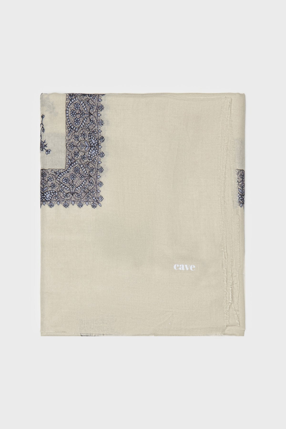 Ivory Bone & Dark Taupe Yemeni Shemagh