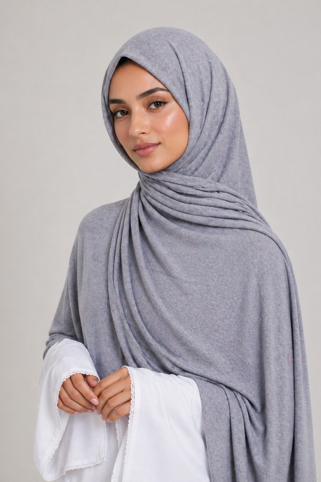 Jersey Hijab | Heather Grey