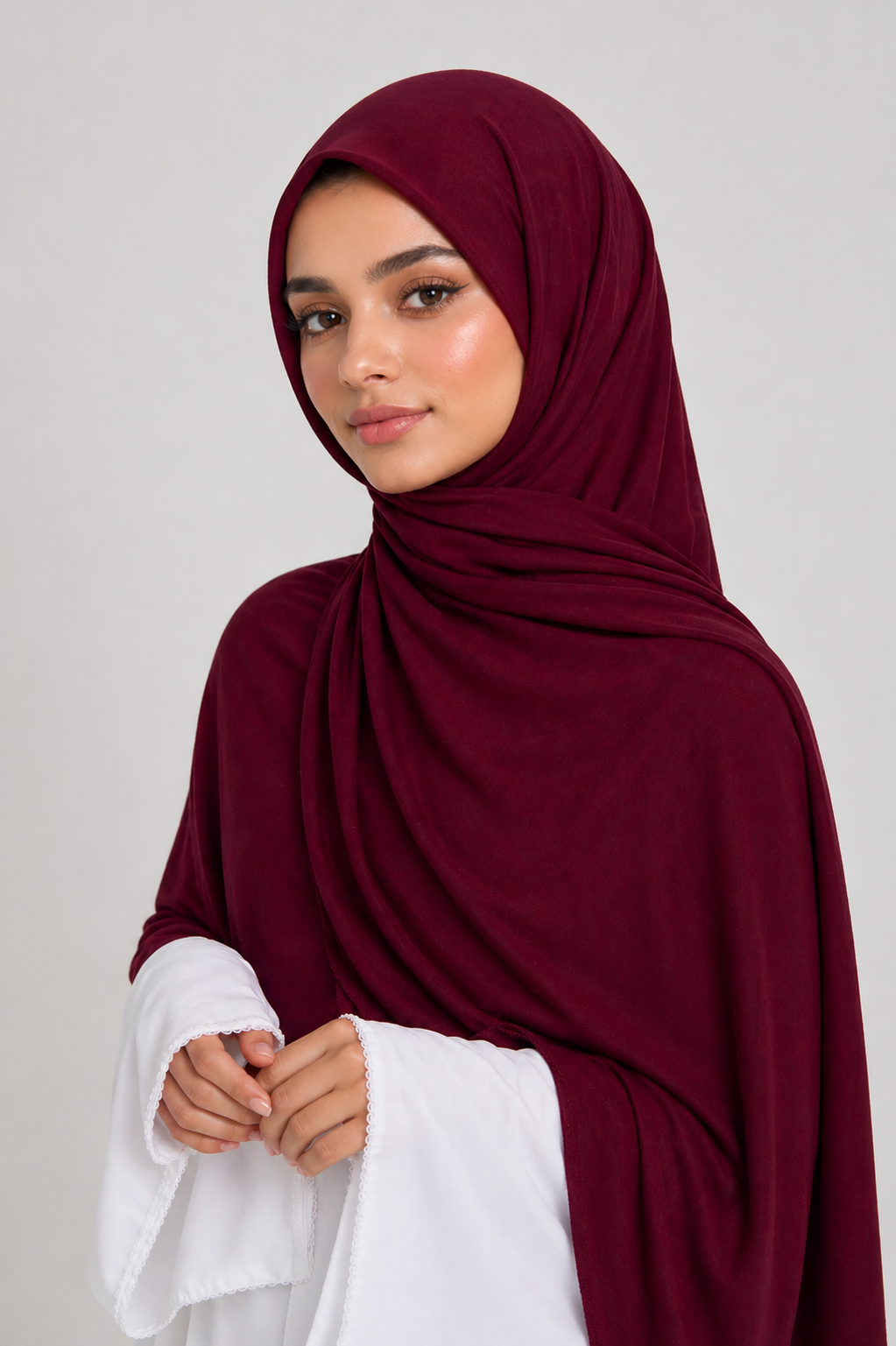 Jersey Hijab | Oxblood