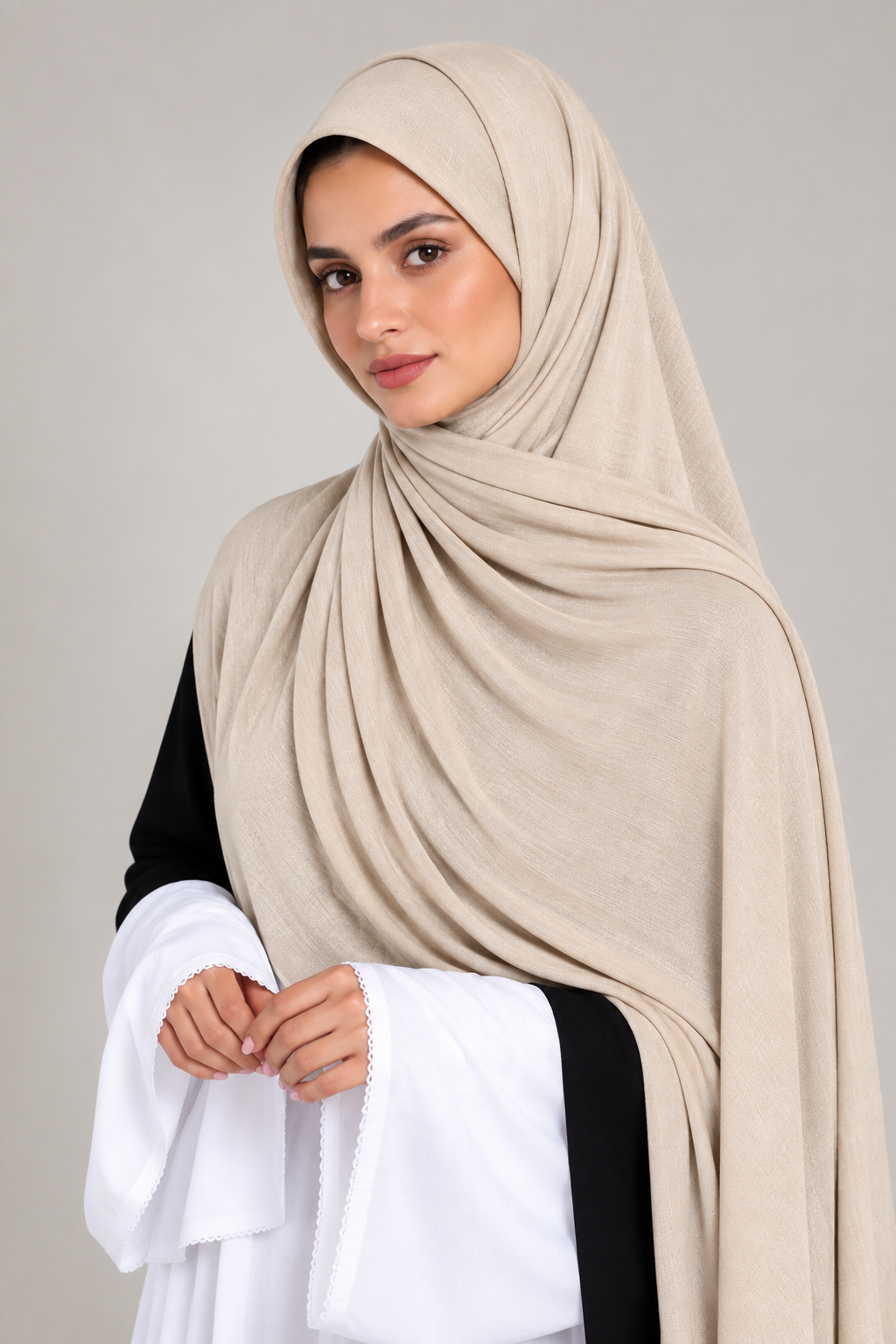 Jersey Hijab | Oatmeal