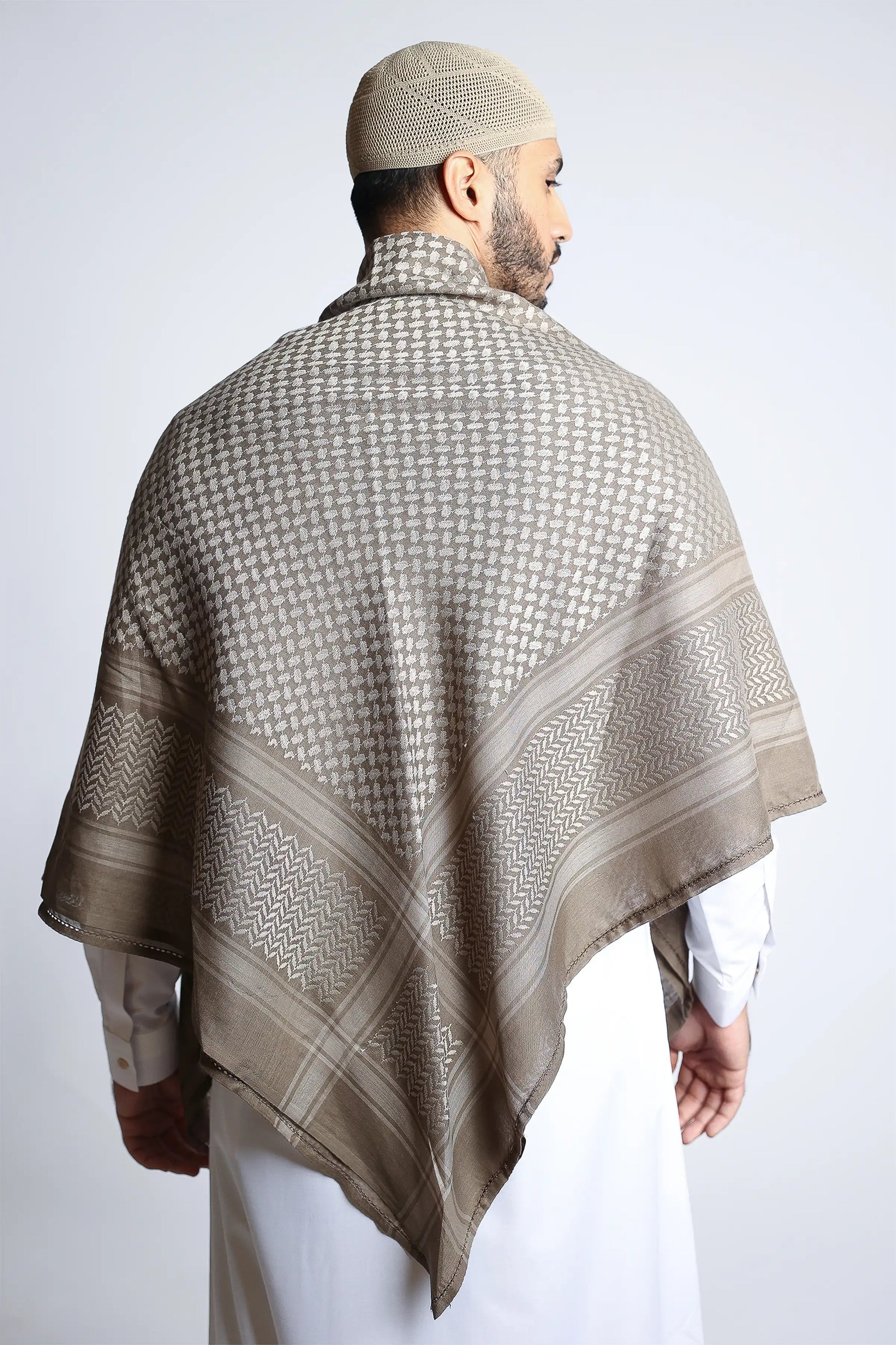 Light Olive Brown Shemagh