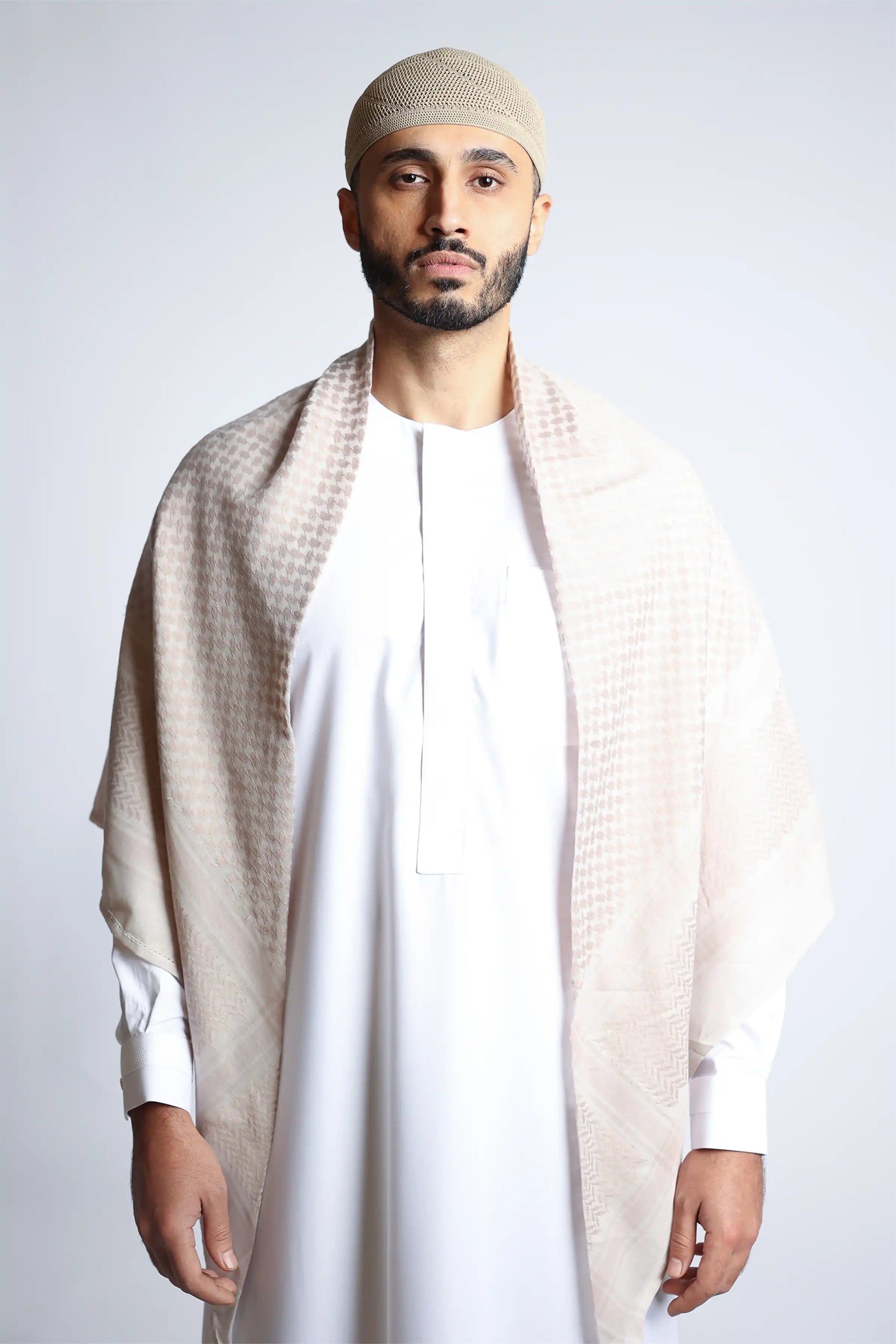 Rosey Beige Shemagh