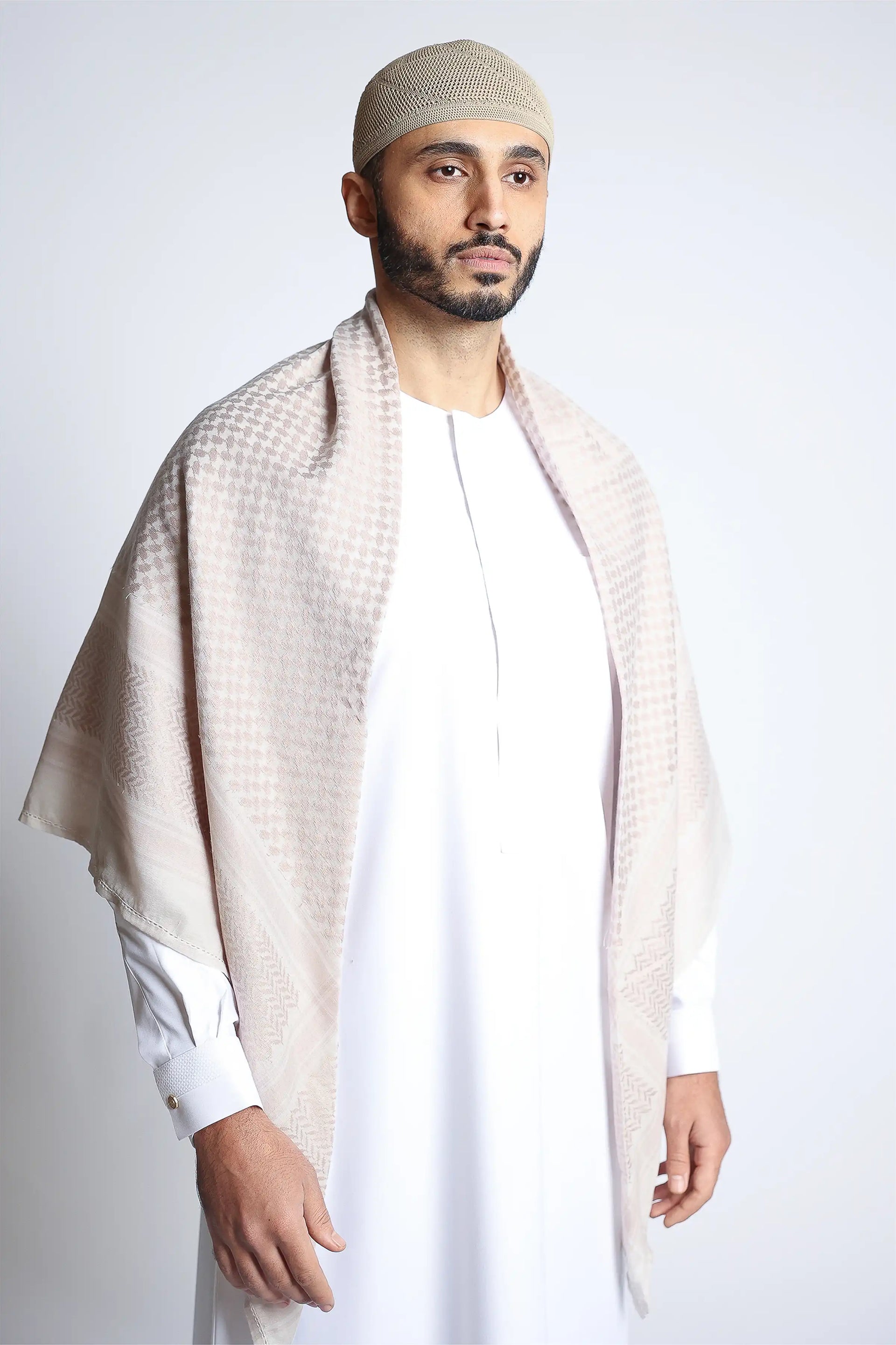 Rosey Beige Shemagh