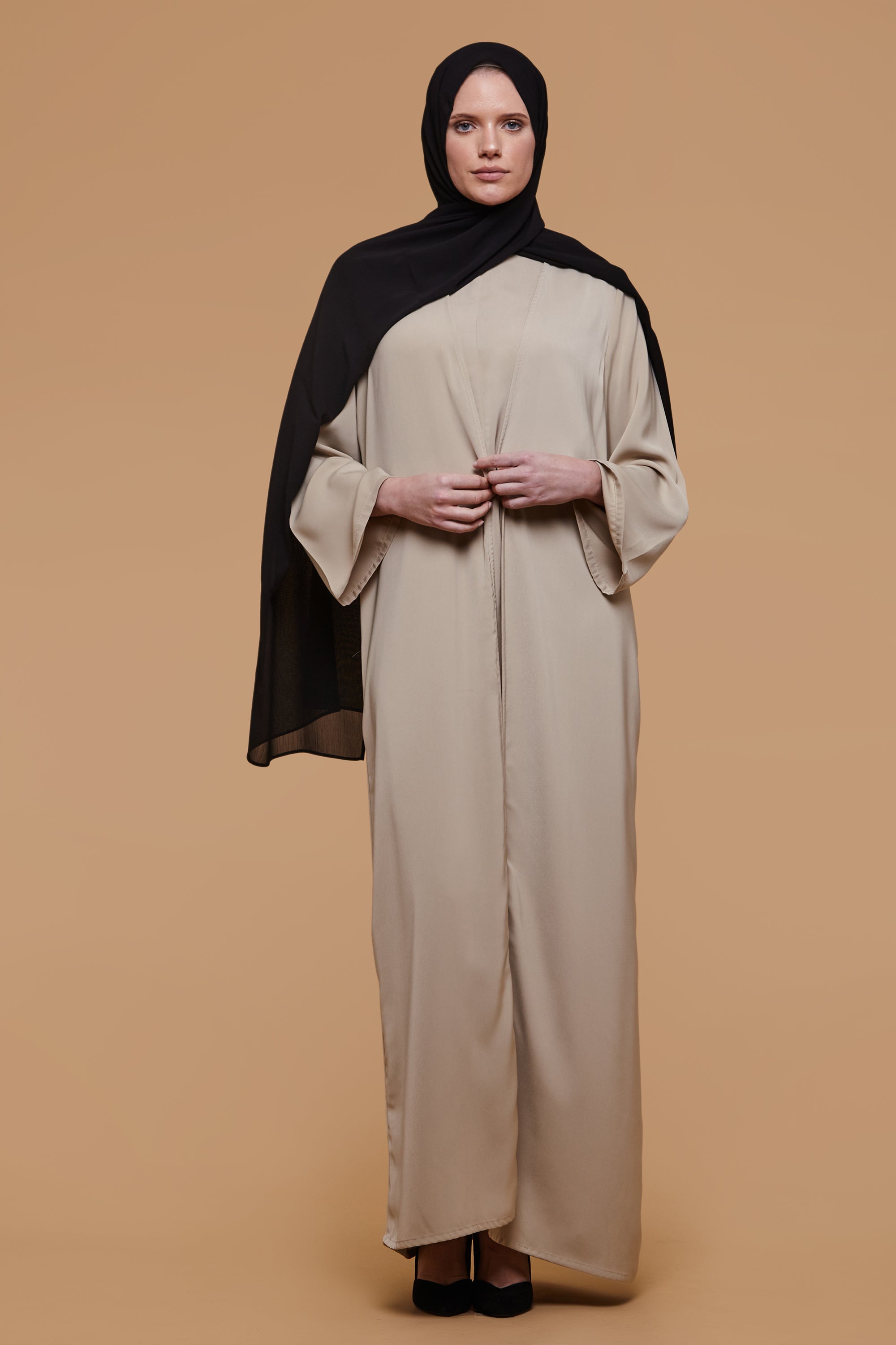 Light Khaki Soft Touch Kimono - CAVE