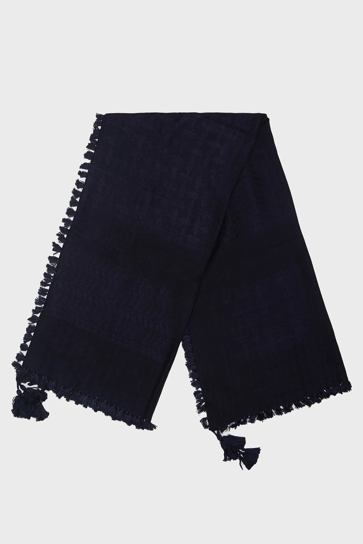Maritime Blue Bamboo Keffiyeh Scarf
