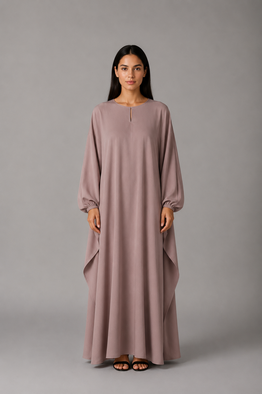 Mauve Farasha Abaya
