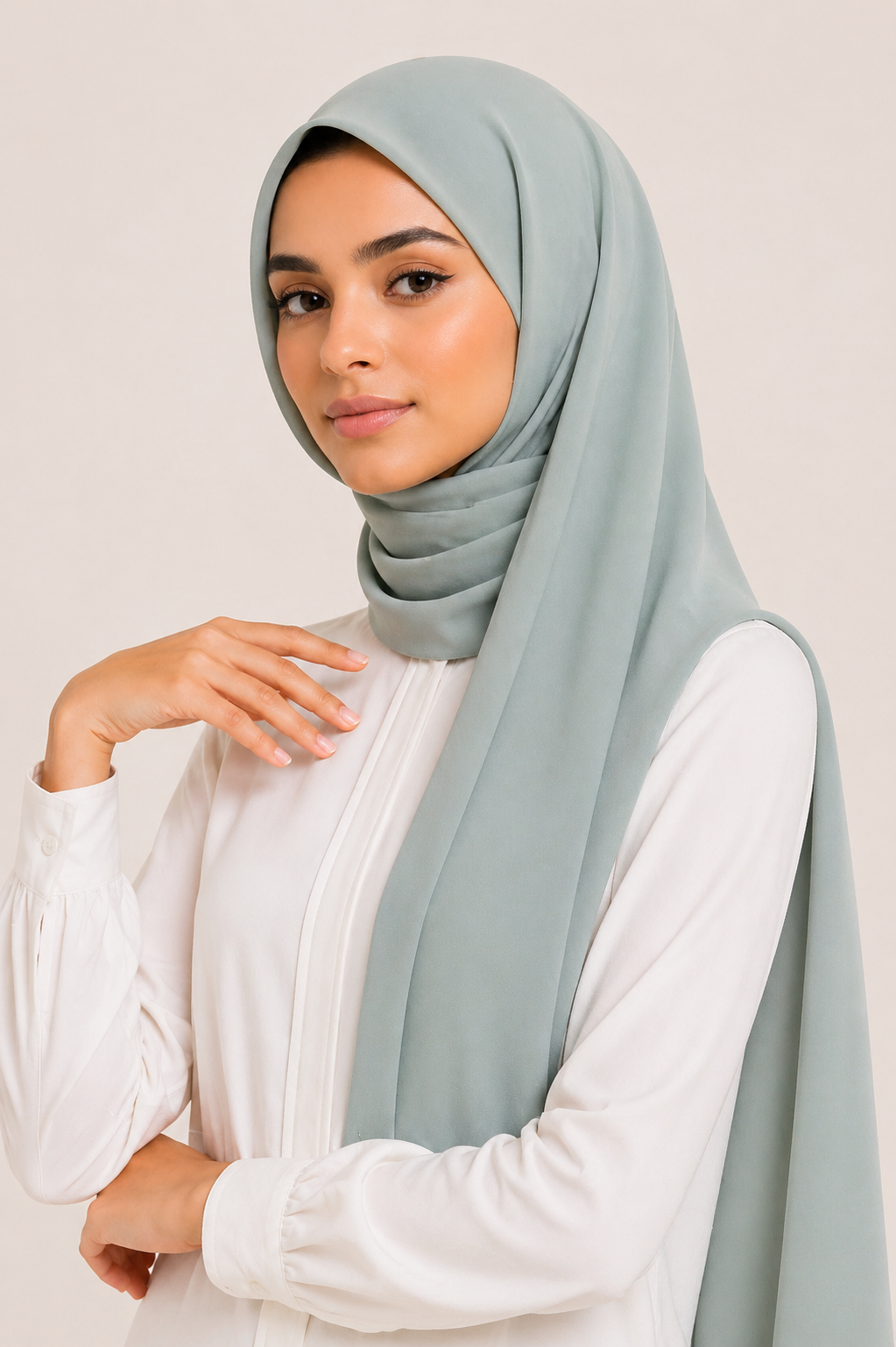 Chiffon Scarf | Mint Green