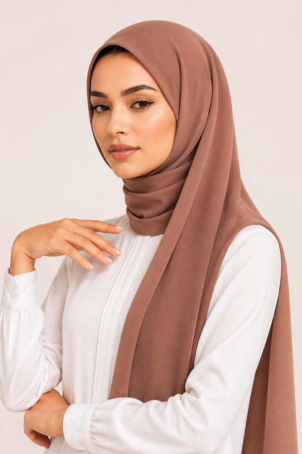 Chiffon Scarf | Mocha