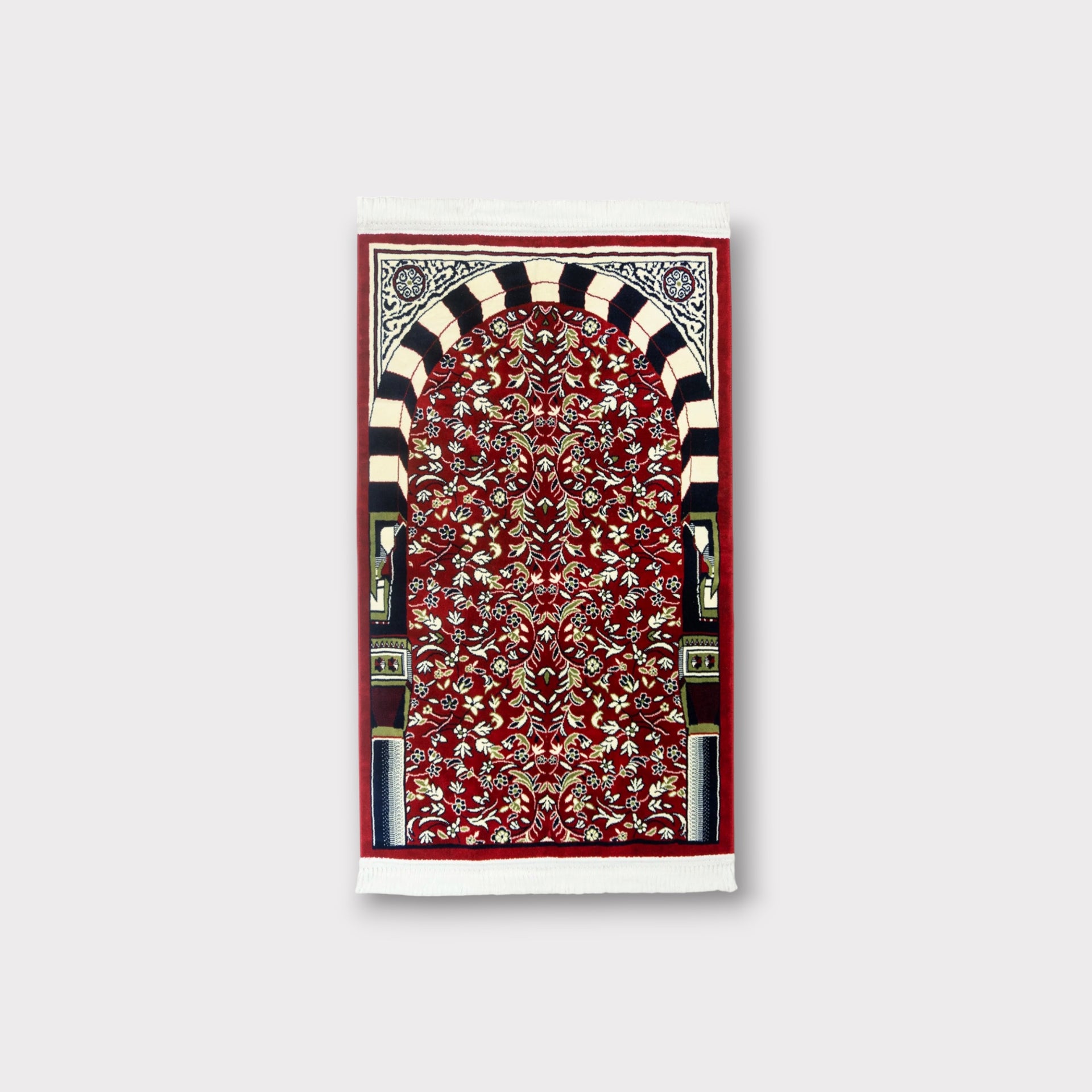 Rawda Prayer Mat - Red with Handbag