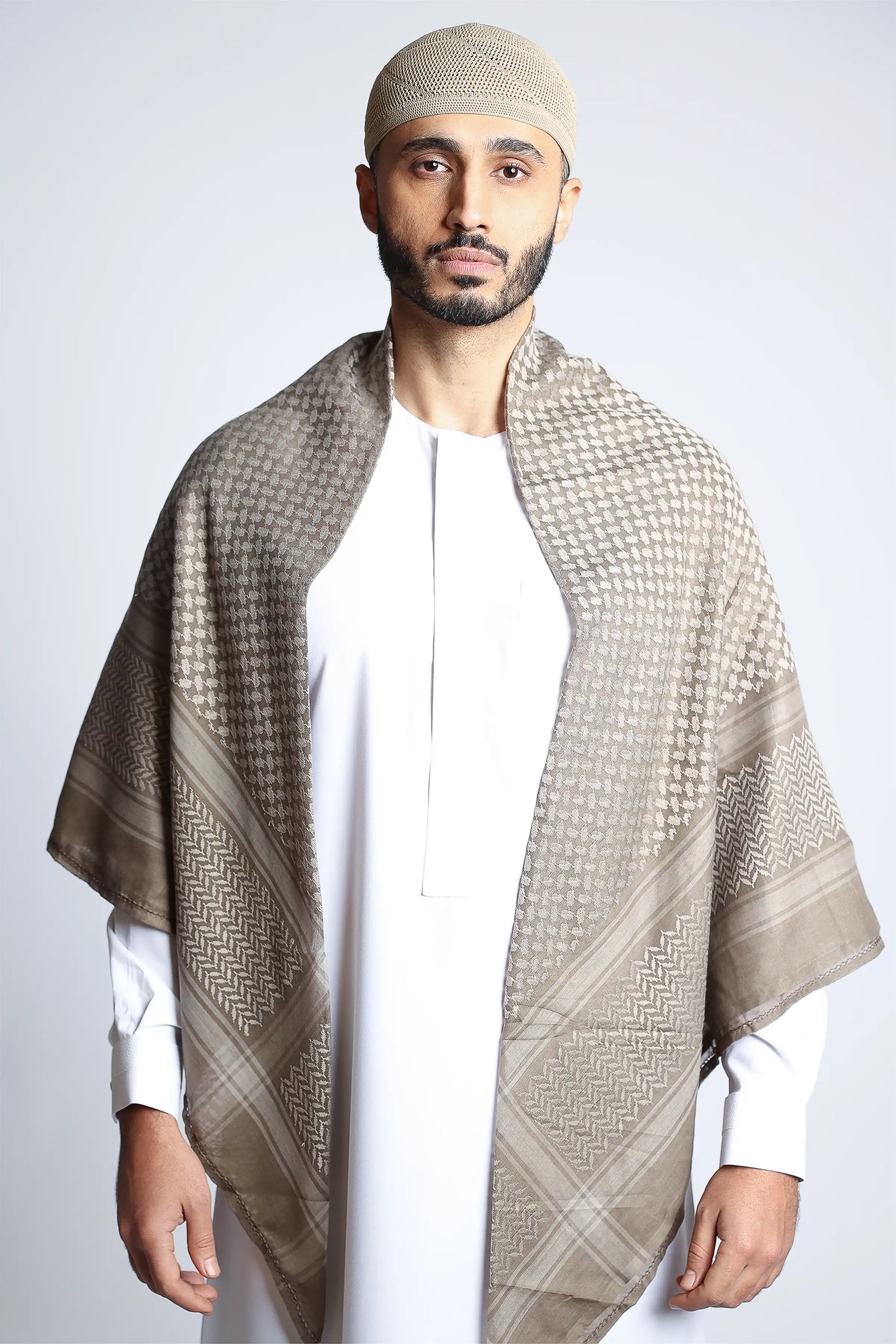 Light Olive Brown Shemagh