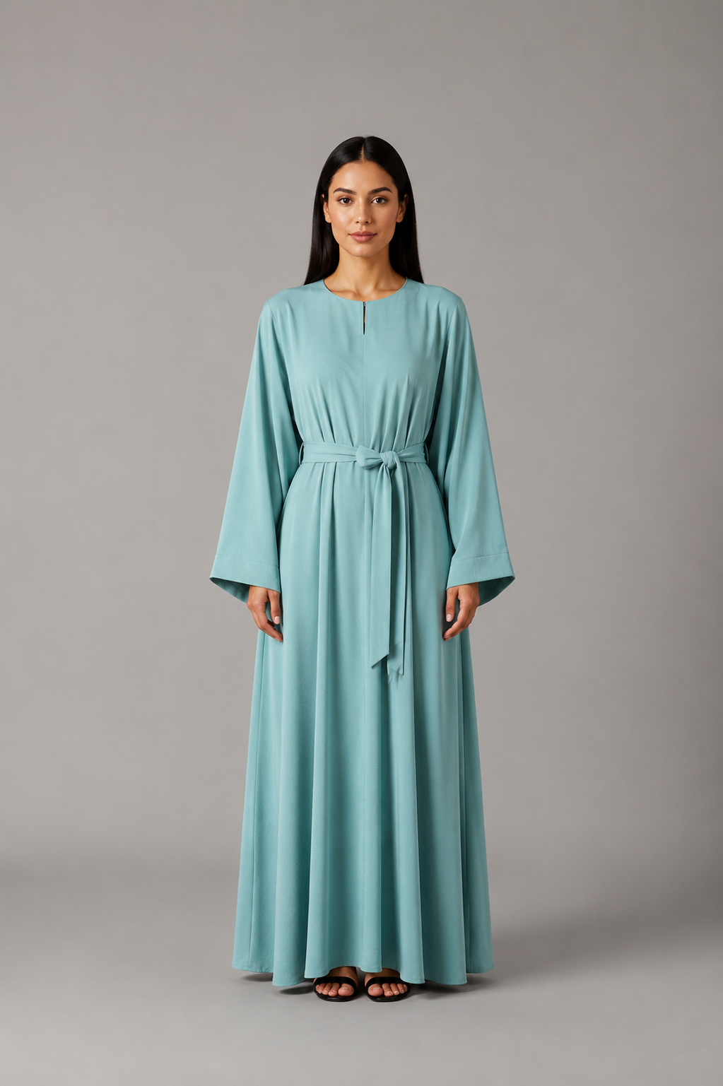 Classic Pastel Green Abaya