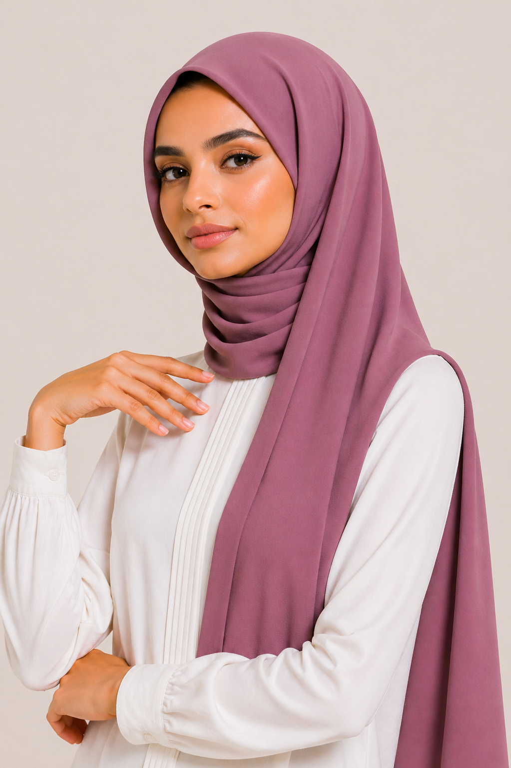 Chiffon Scarf | Plum