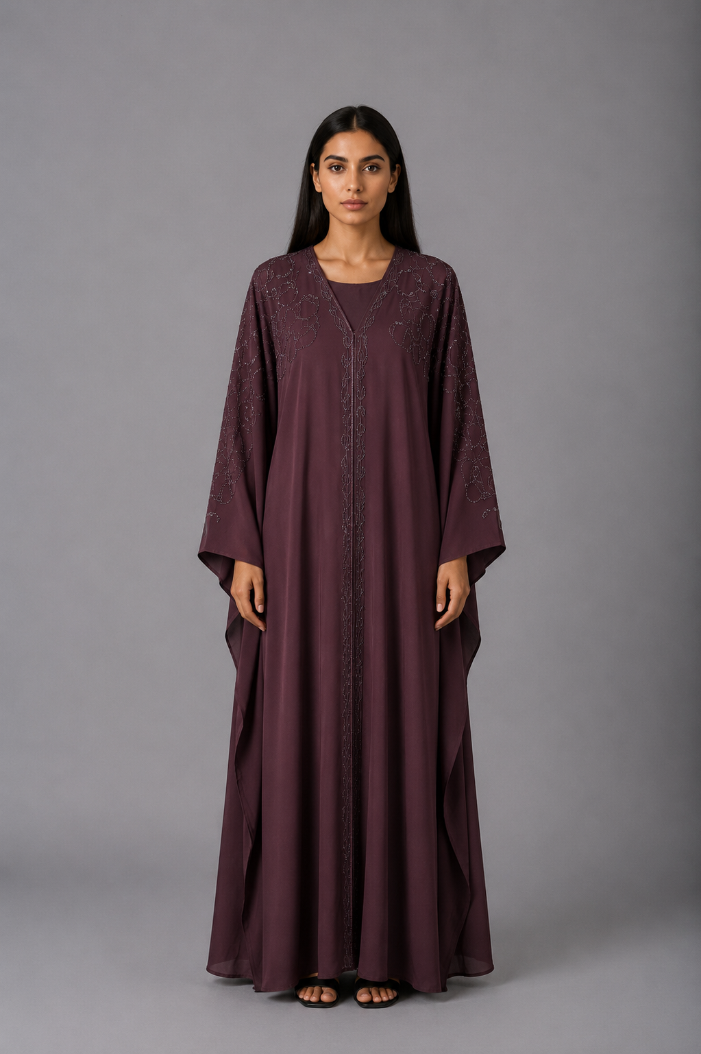 Purple Twilight Batwing Abaya