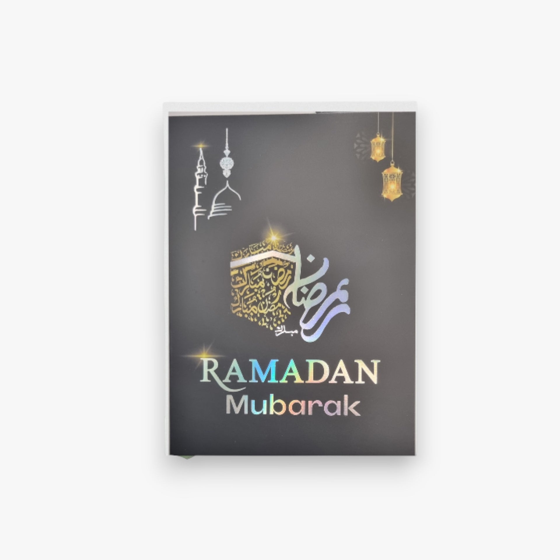 Ramadan Mubarak Black Gold Card