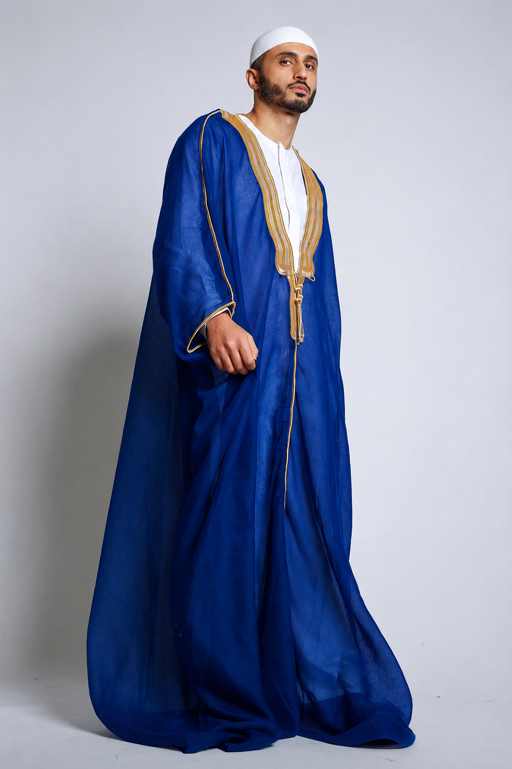 Sapphire Blue Arab Bisht