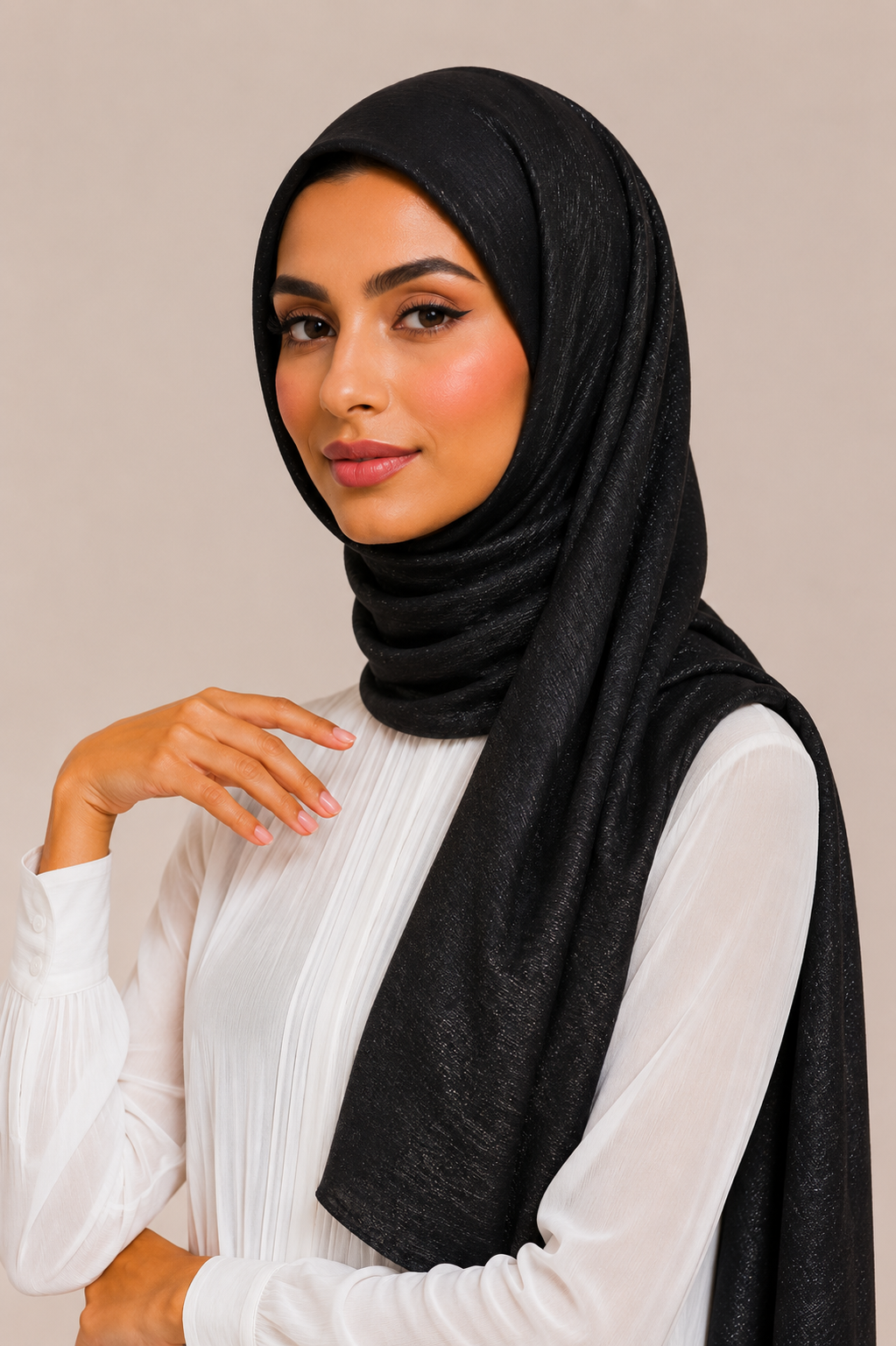 Shimmer Scarf | Black