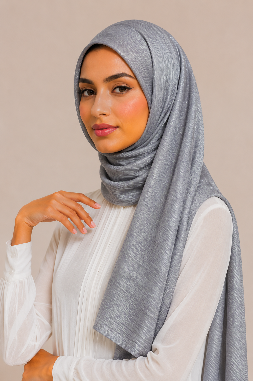 Shimmer Scarf | Silver