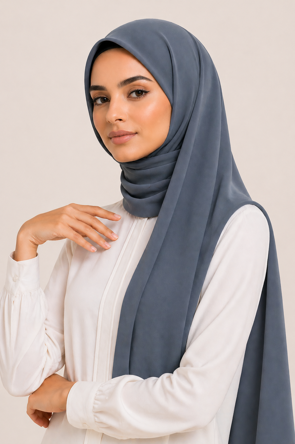 Chiffon Scarf | Slate Blue