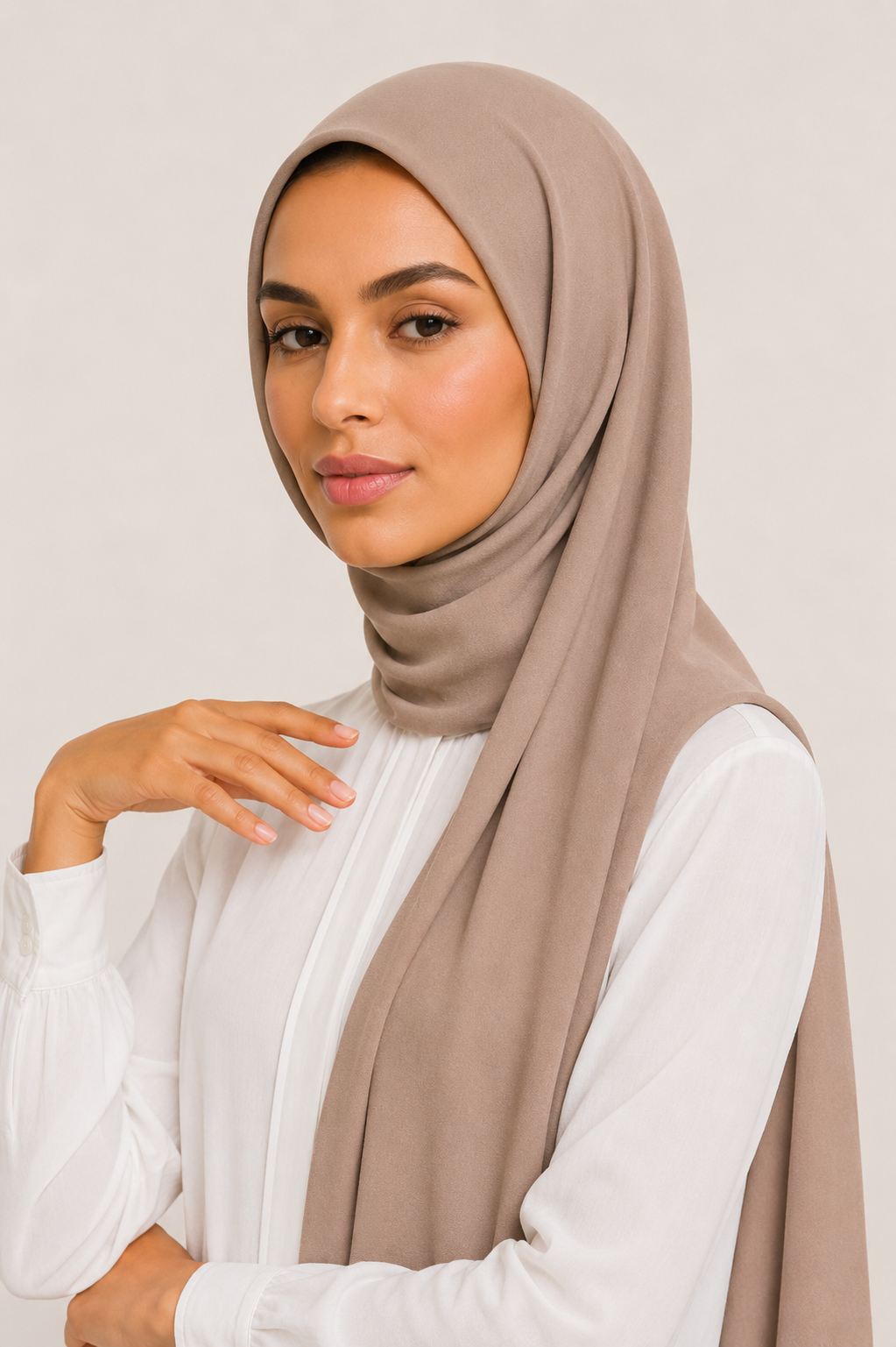 Chiffon Scarf | Soft Latte