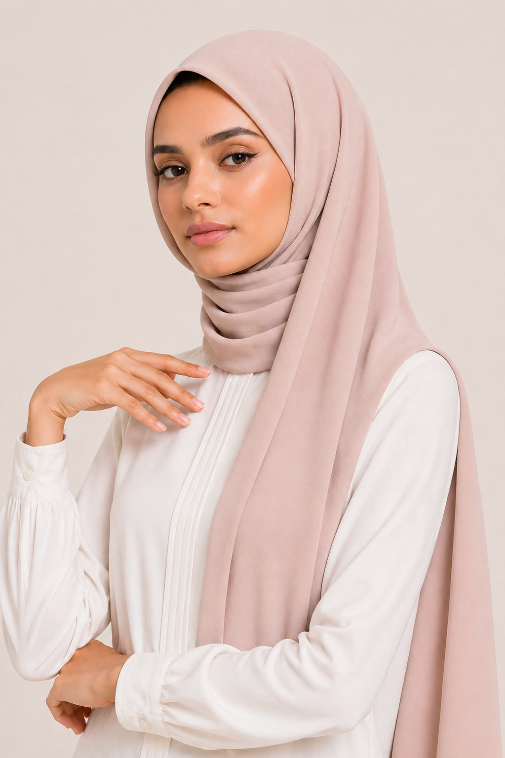 Chiffon Scarf | Soft Rose