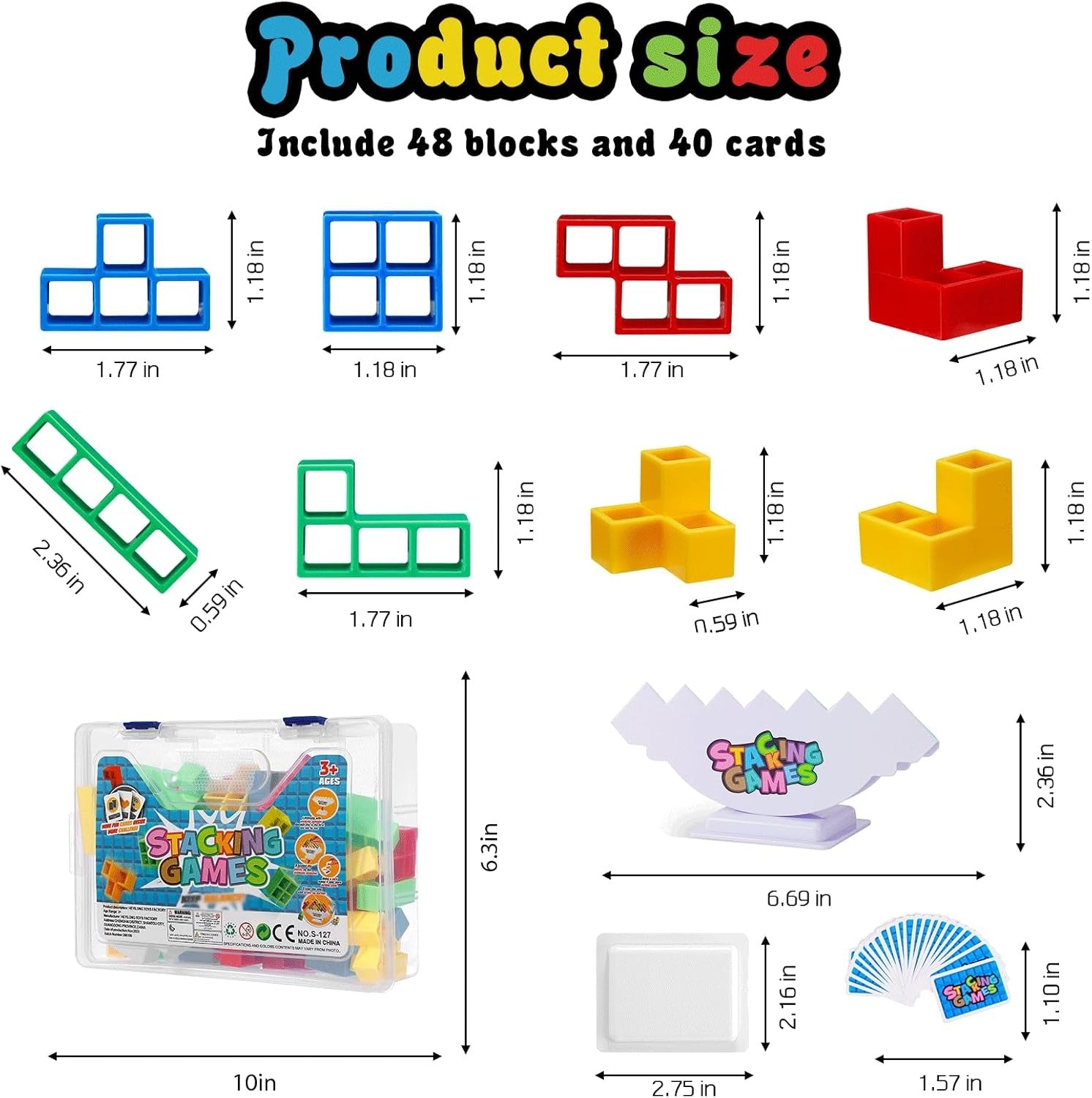 48 Piece Stacking Game