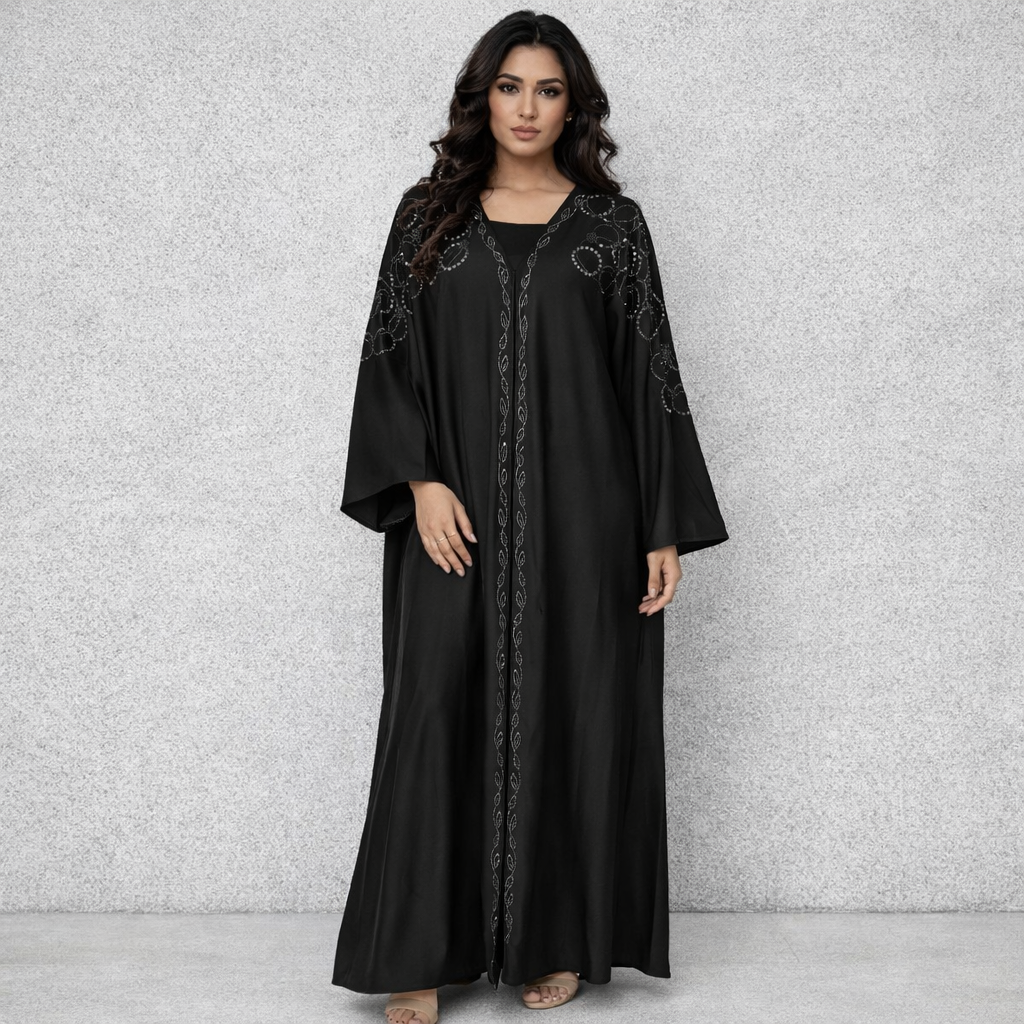 Starlight Black Abaya