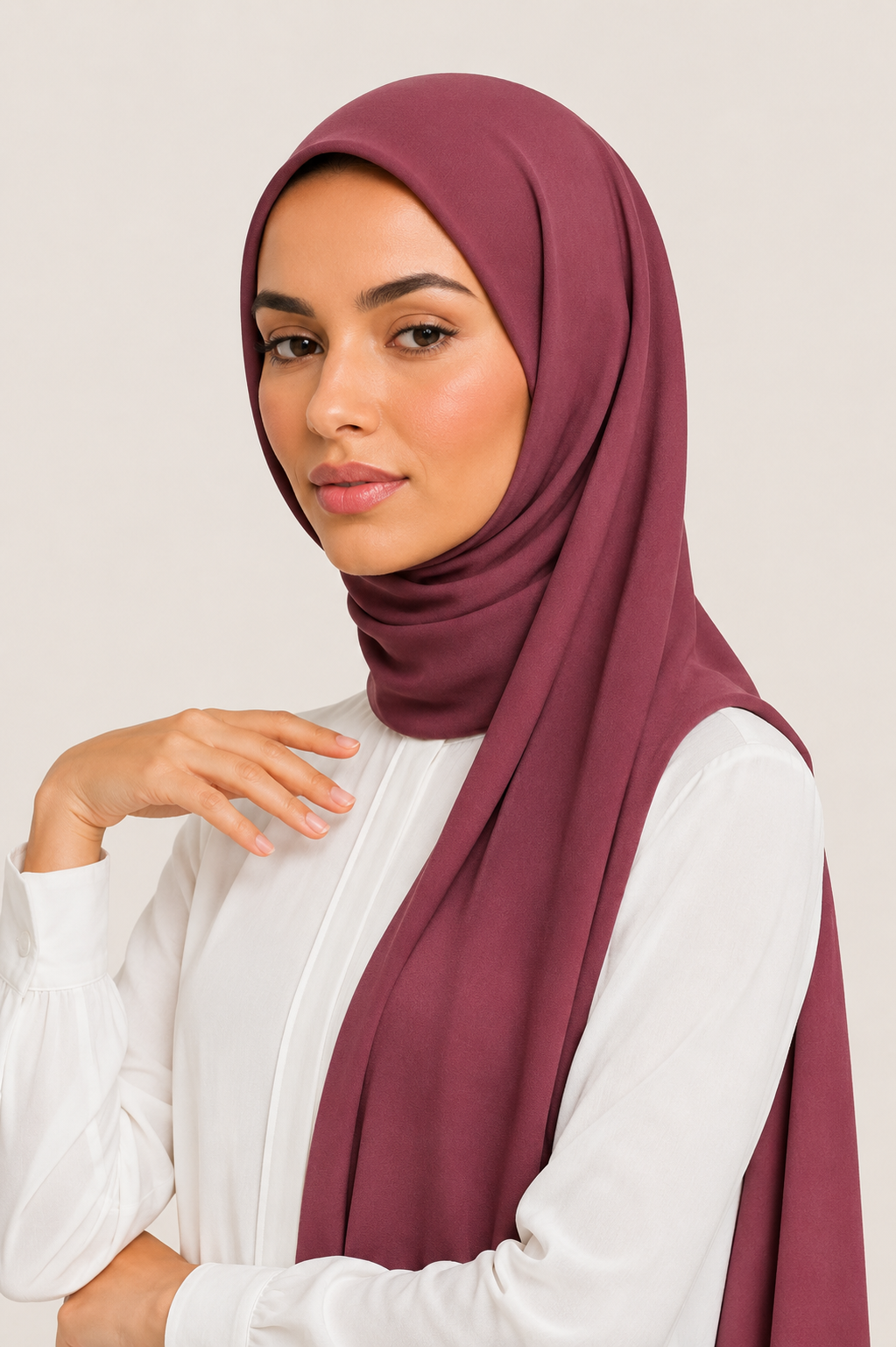 Chiffon Scarf | Vintage Berry
