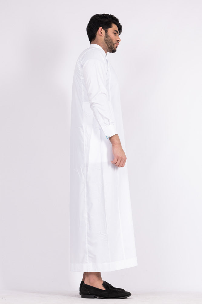 Premium White Buckle Thobe