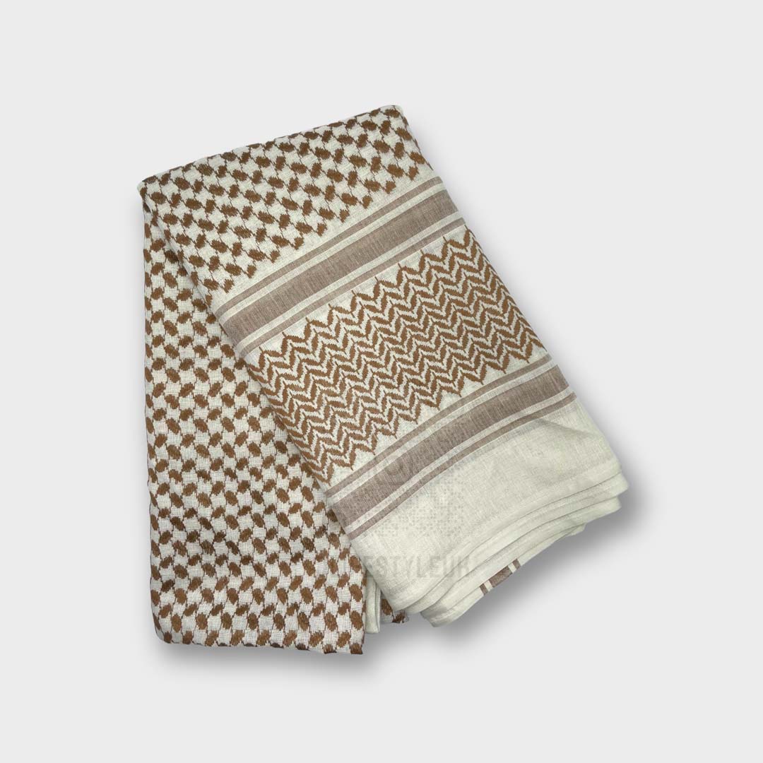 Arab Brown|Cream Shemagh