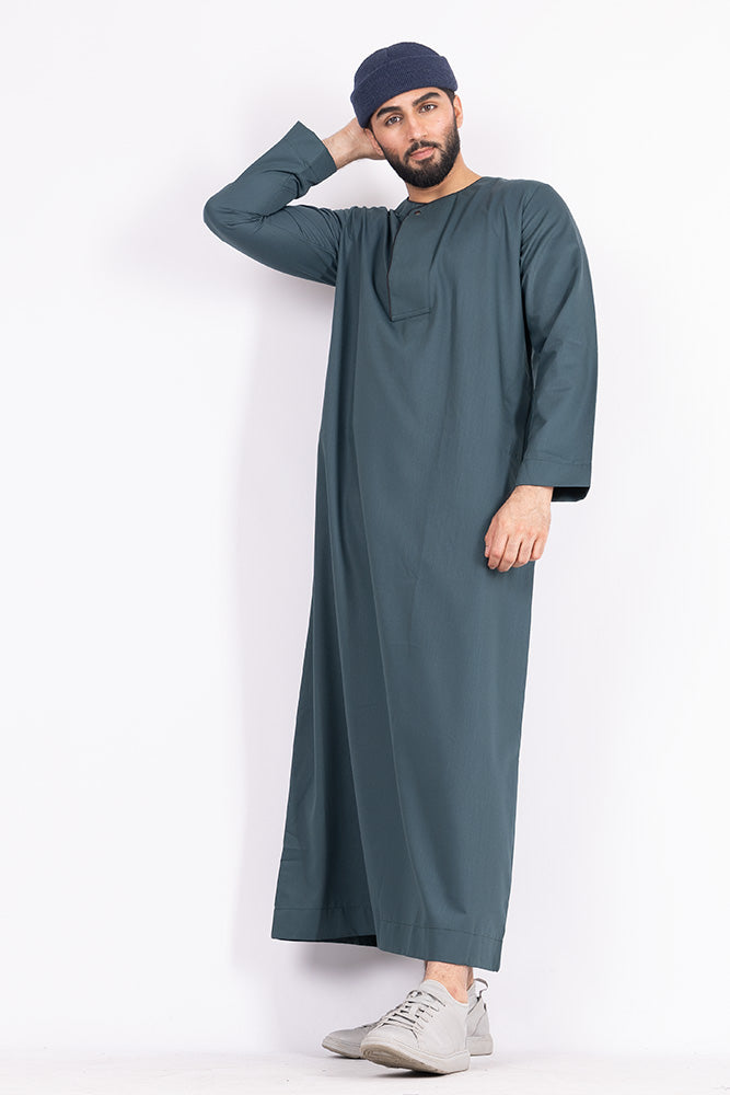 Jade Green Piping Thobe