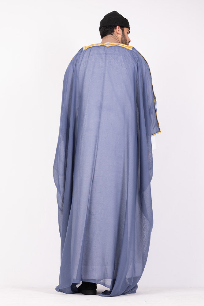 Light Blue Grey Arab Bisht