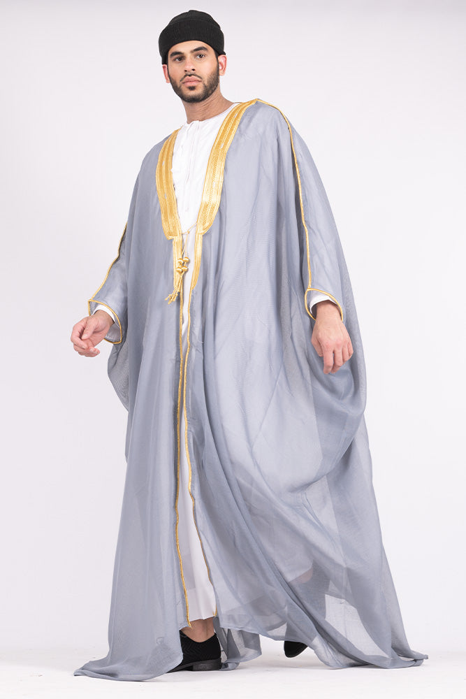 Light Grey Arab Bisht
