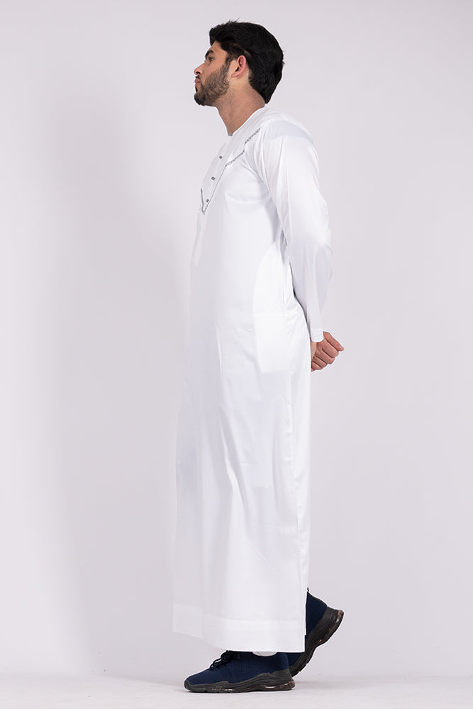 White|Silver Soft Omani