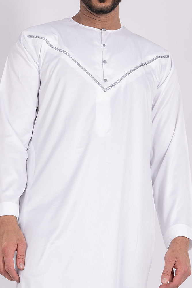 White|Silver Soft Omani