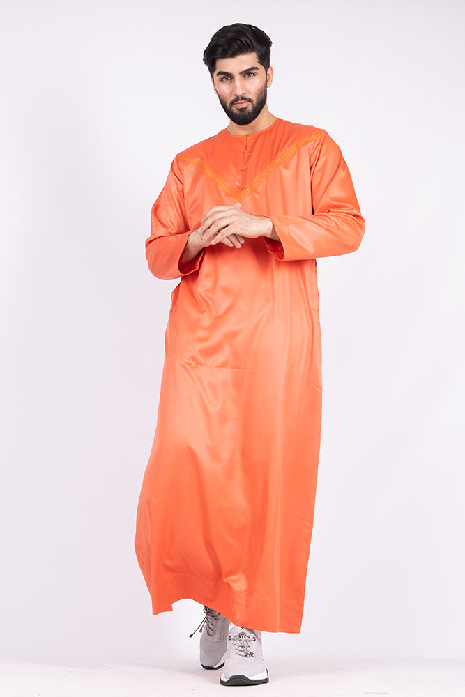 Atomic Tangerine Omani Thobe