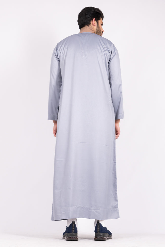 Pastel Grey Omani Thobe