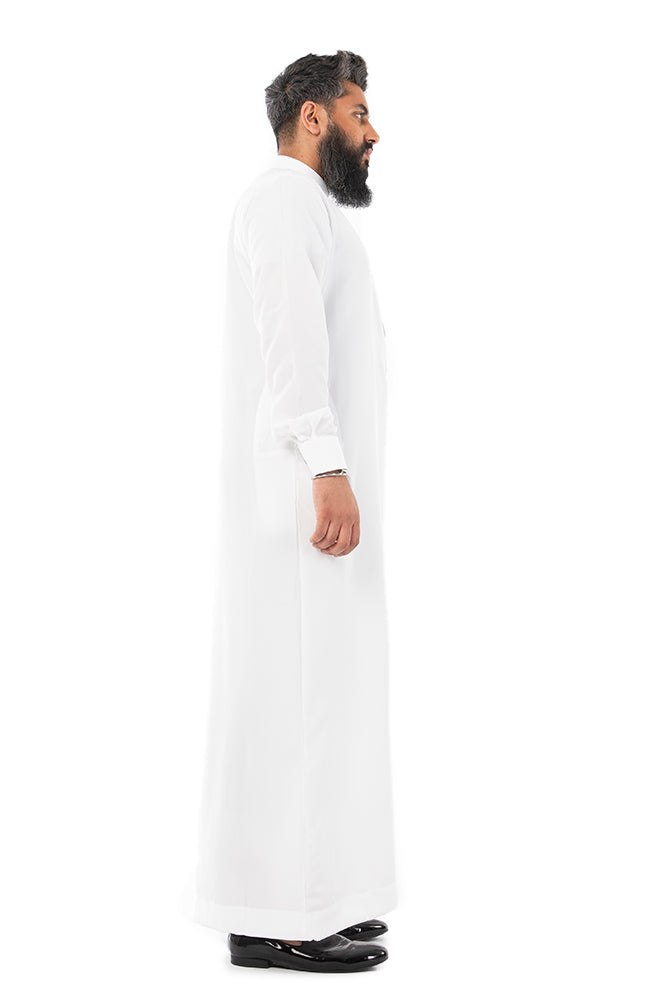 White 3D Thobe