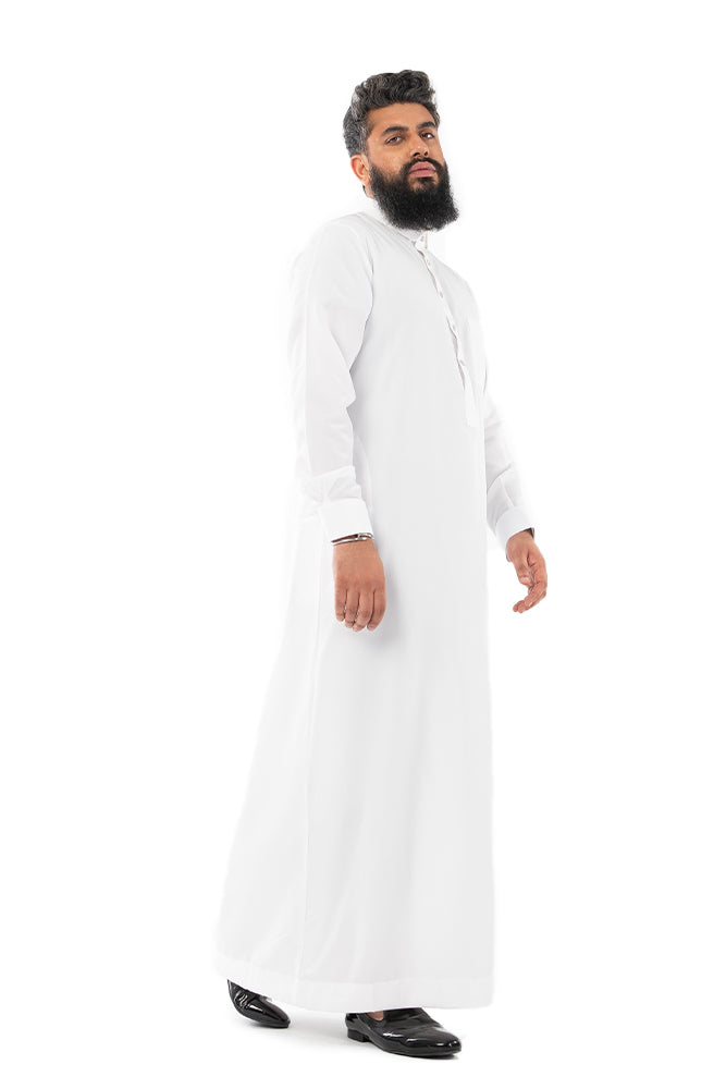White 3D Thobe