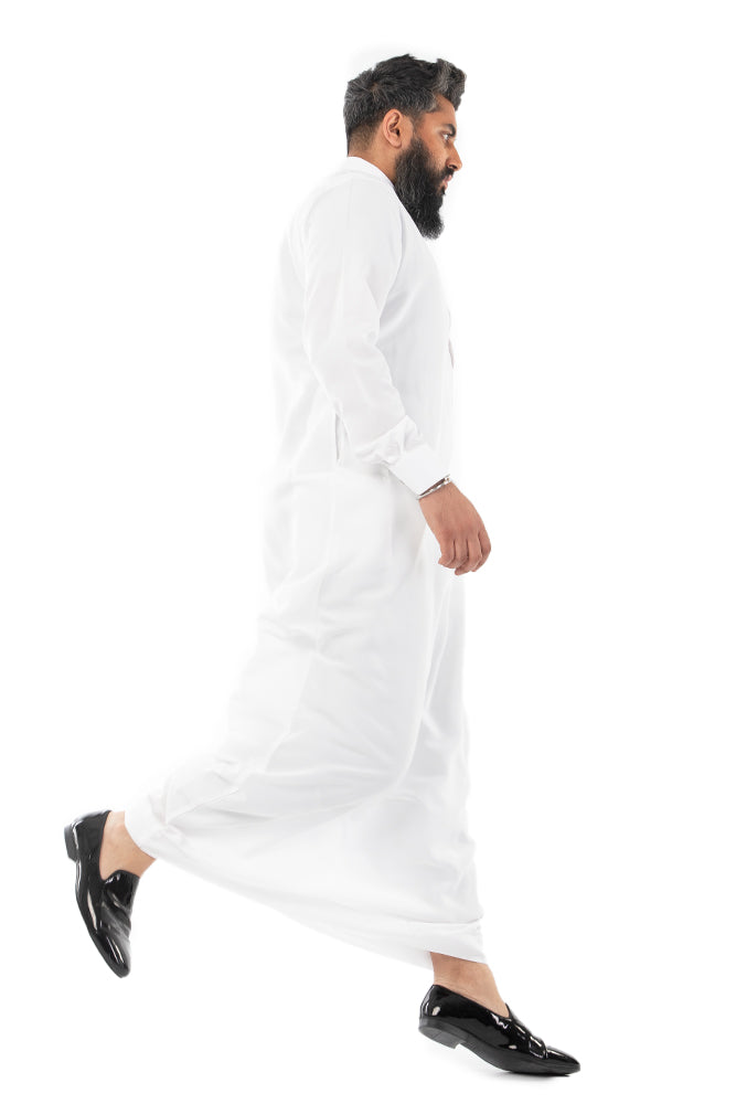 White 3D Thobe