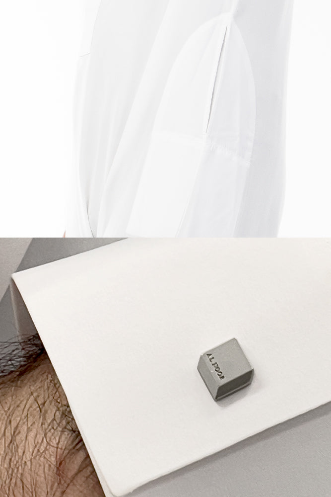 White 3D Thobe