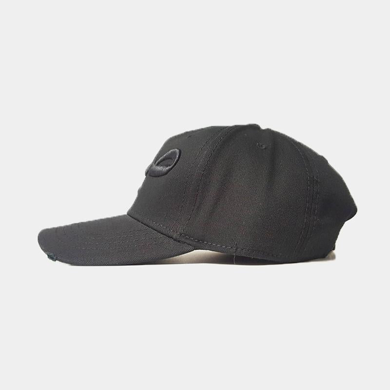 Triple Black Sabr/Patience Distressed Arabic Cap - jubbas.com