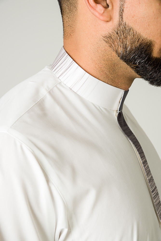 Faded Collar Mens Thobe - jubbas.com