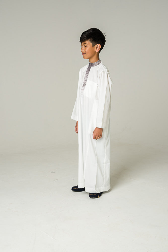 Faded Collar Kids Jubba - jubbas.com