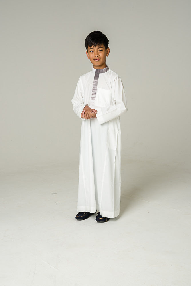 Faded Collar Kids Jubba - jubbas.com