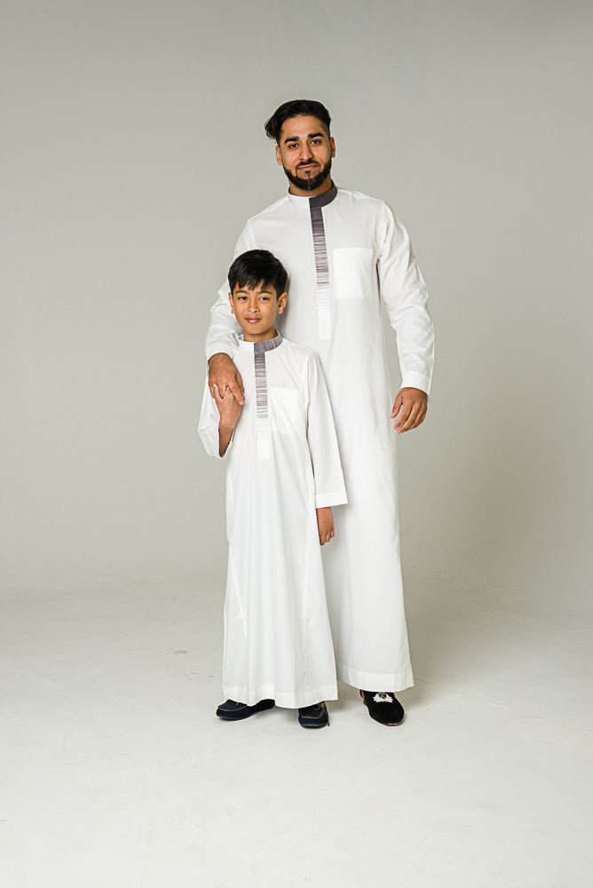 Faded Collar Kids Jubba - jubbas.com