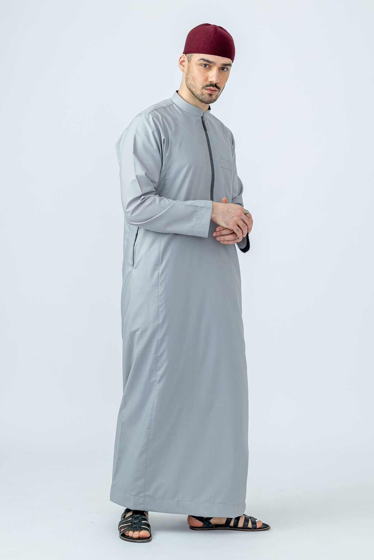 Heather Urban Hexagon Print Thobe